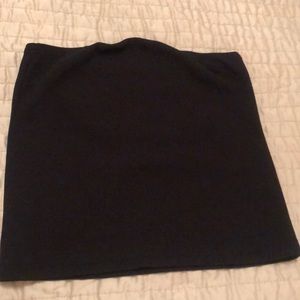 Black ZARA sleeveless tube top